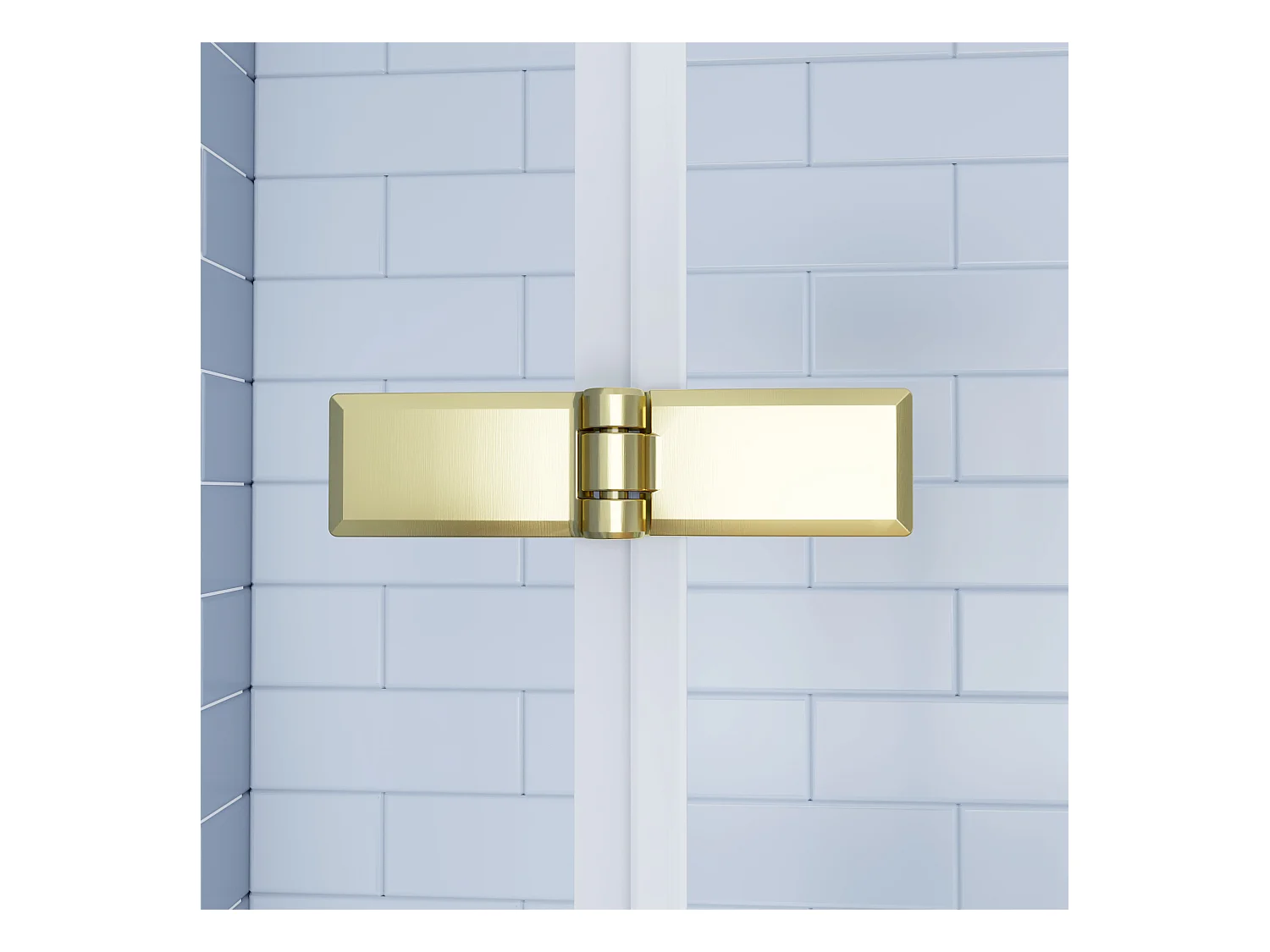 Douchecabine 70x70x195cm Opvouwbare 6mm NANO Easyclean veiligheidsglas goud aluminium profiel