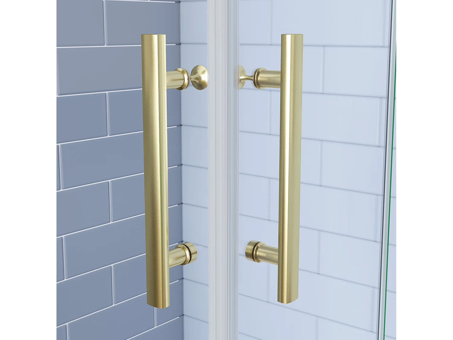 Douchecabine 70x120x195cm Opvouwbare 6mm NANO Easyclean veiligheidsglas goud aluminium profiel