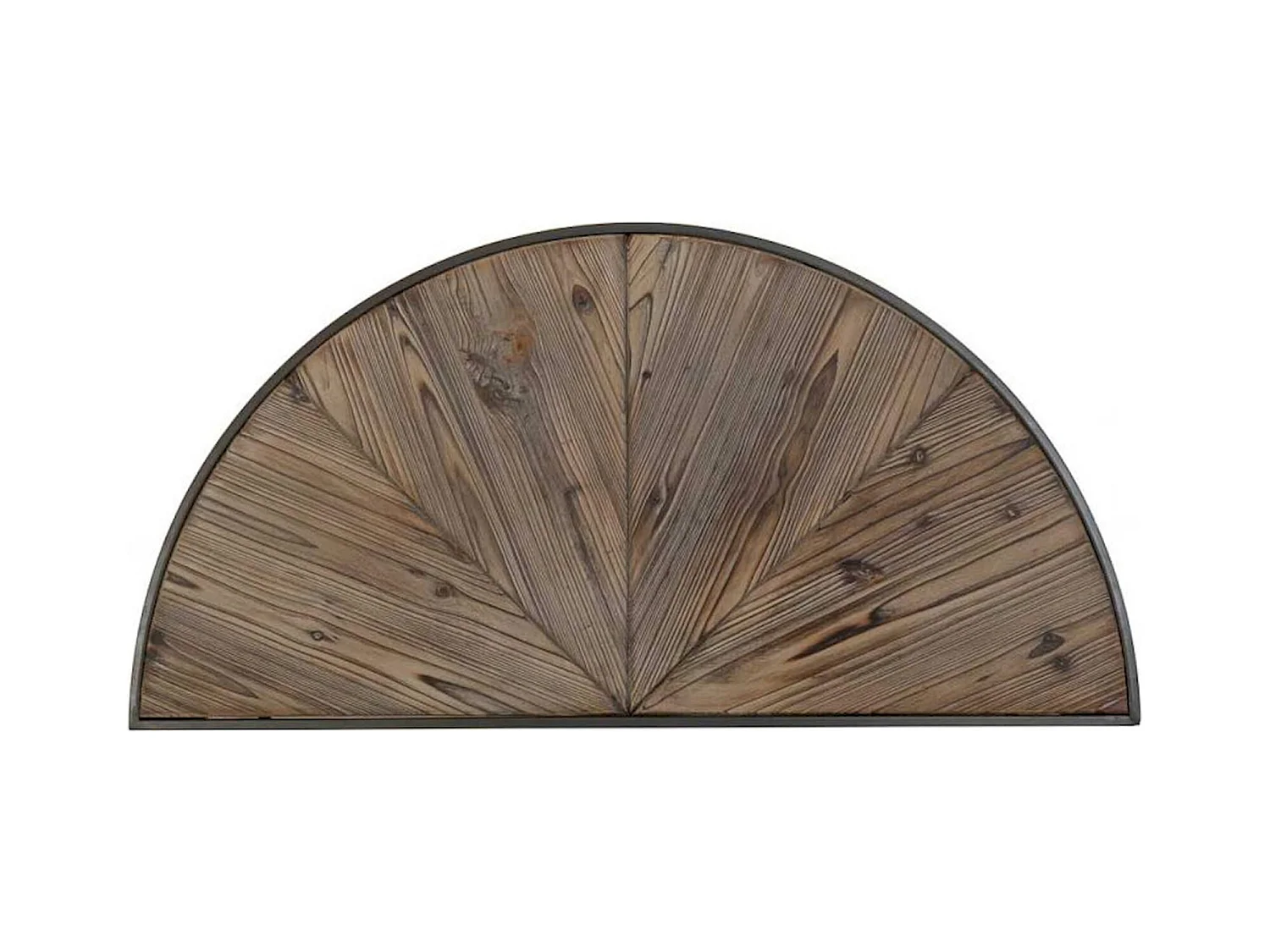 table basse design bois et métal marron style industriel