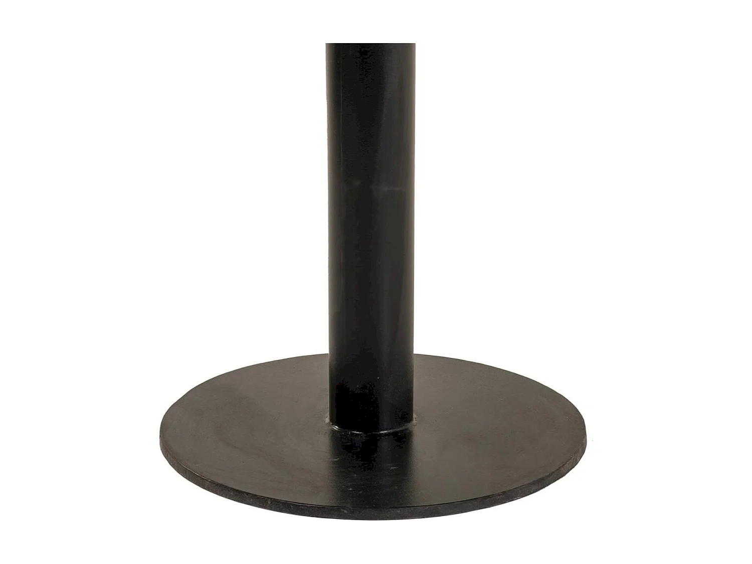 table basse ronde en bois et métal style contemporain marron