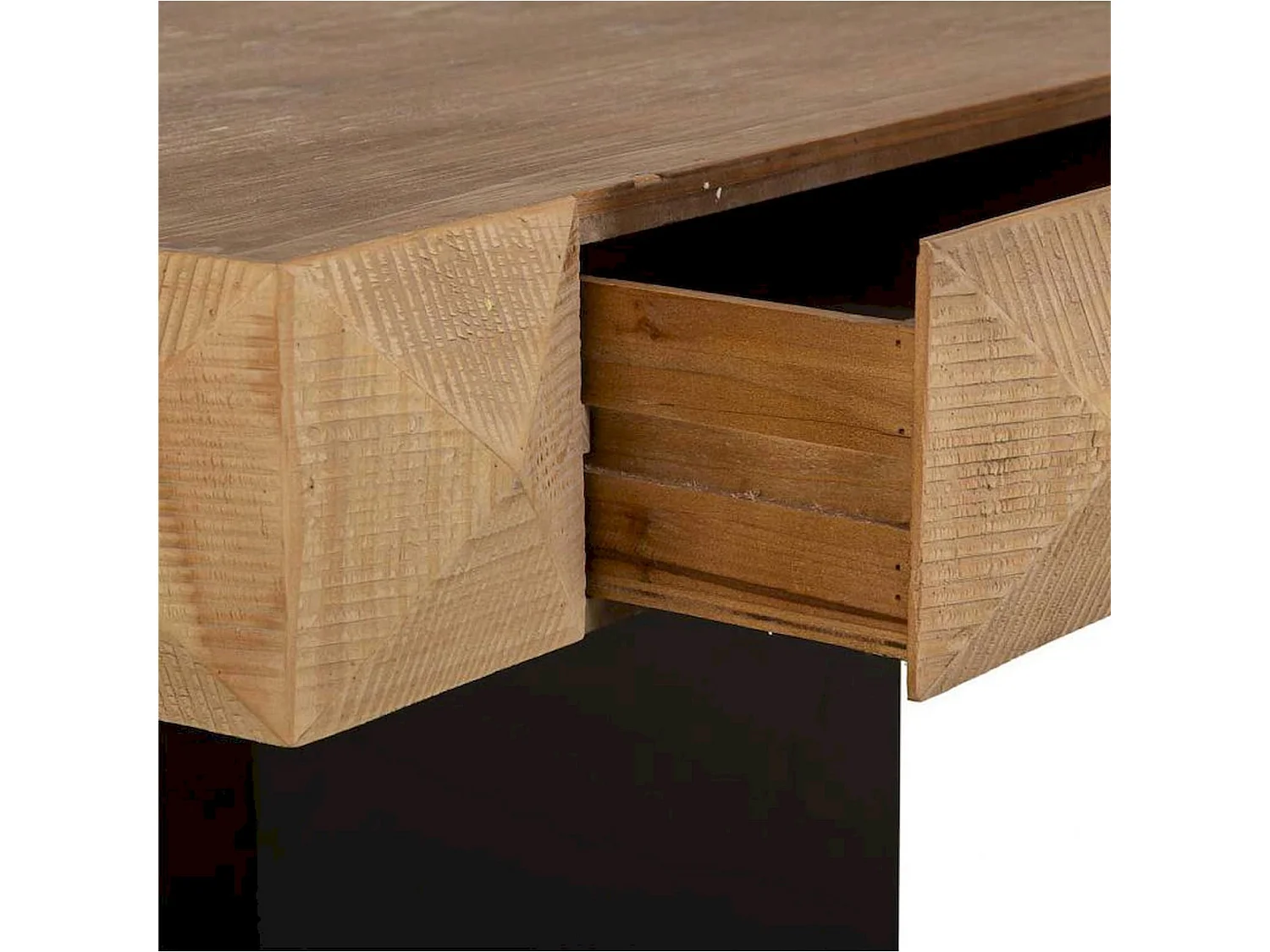 table basse en bois avec tiroir brun design contemporain