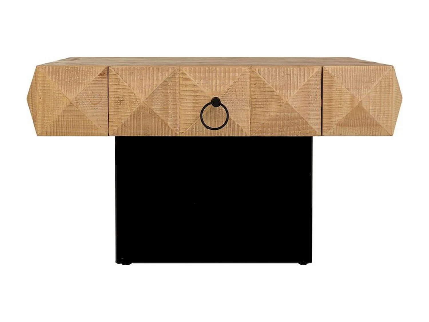 table basse en bois avec tiroir brun design contemporain