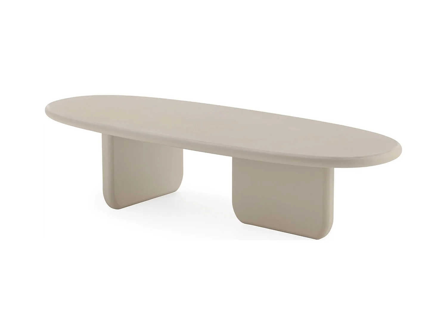 Table basse taupe design effet pierre pour salon contemporain