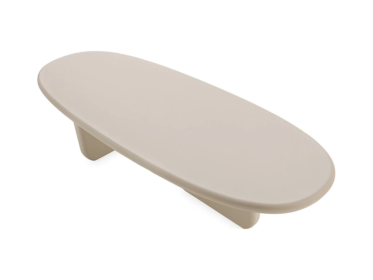 Table basse taupe design effet pierre pour salon contemporain