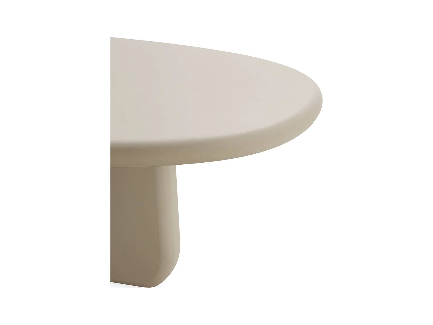 Table basse taupe design effet pierre pour salon contemporain