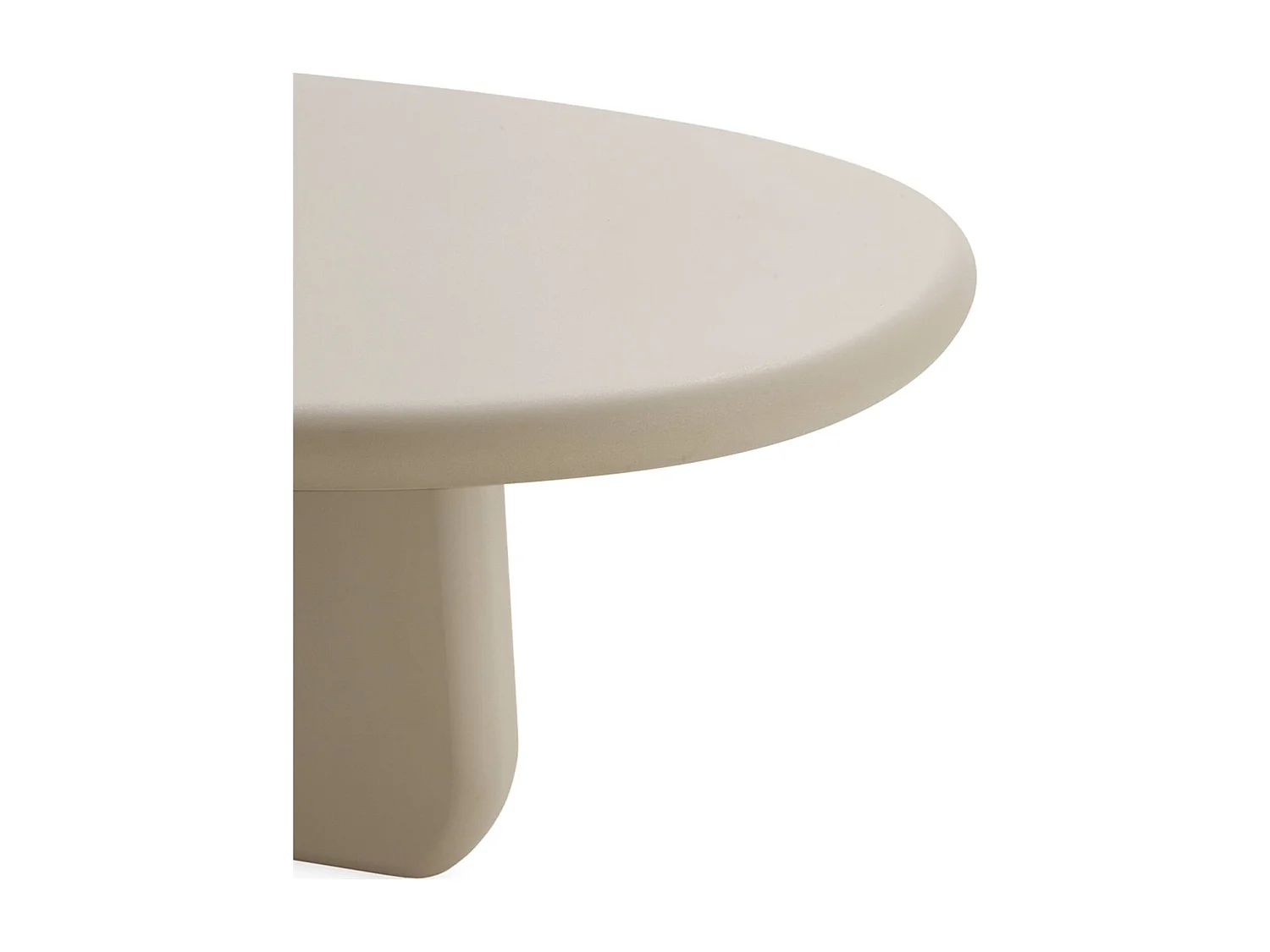 Table basse taupe design effet pierre pour salon contemporain