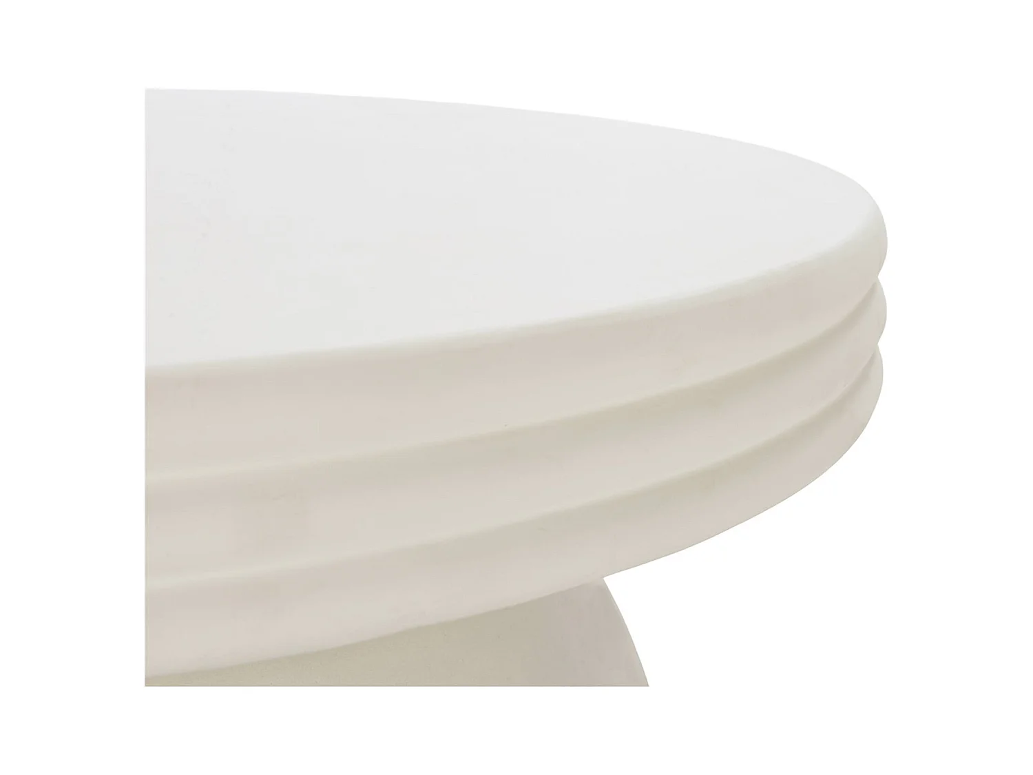 Table basse blanche effet ciment design contemporain salon