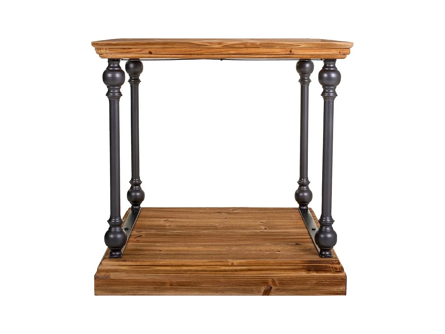 table basse rectangulaire bois et métal style industriel élégant