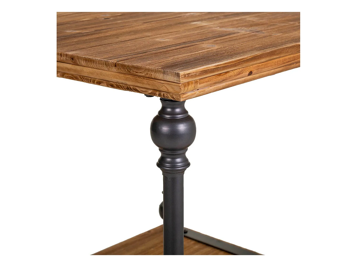 table basse rectangulaire bois et métal style industriel élégant