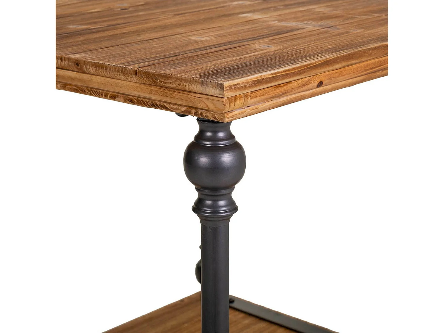 table basse rectangulaire bois et métal style industriel élégant