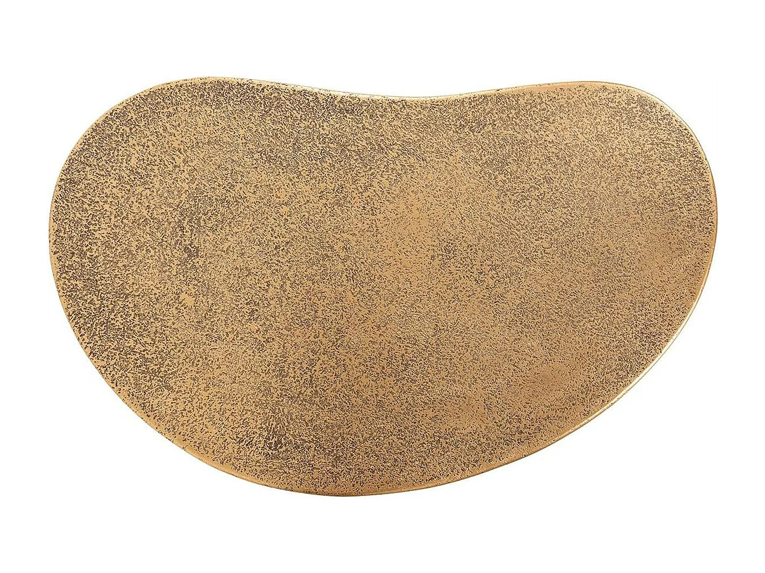 Table basse design bronze forme organique élégante