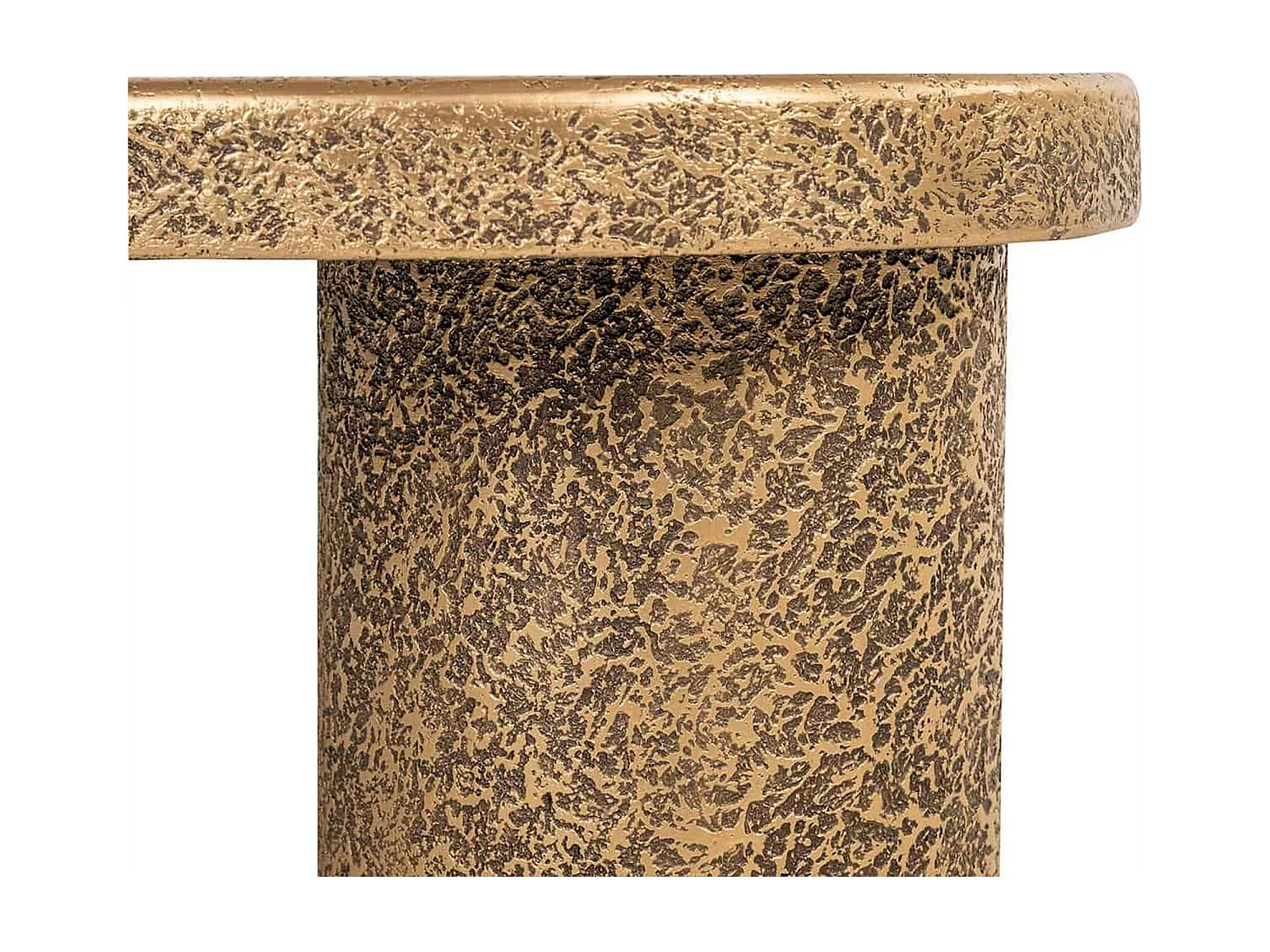 Table basse design bronze forme organique élégante