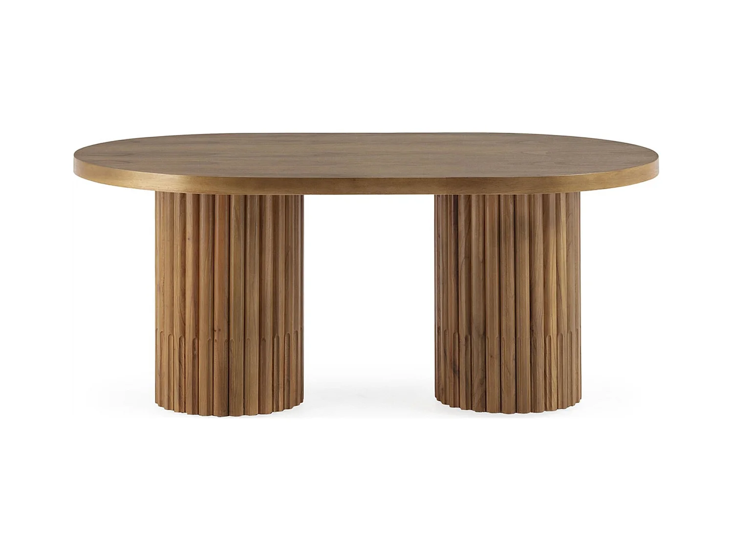 Table à café en bois de cèdre naturel style contemporain