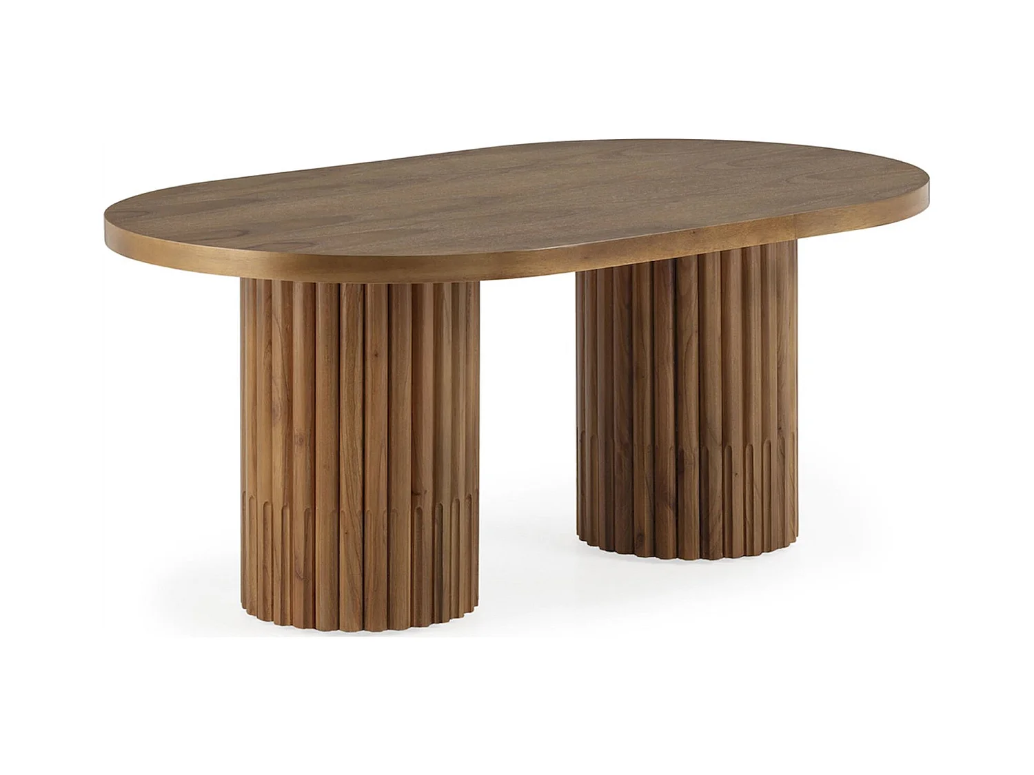 Table à café en bois de cèdre naturel style contemporain