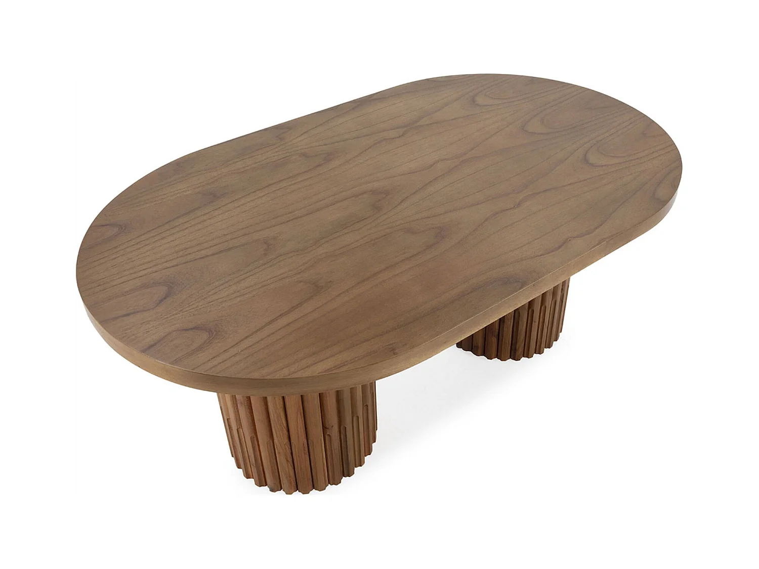 Table à café en bois de cèdre naturel style contemporain