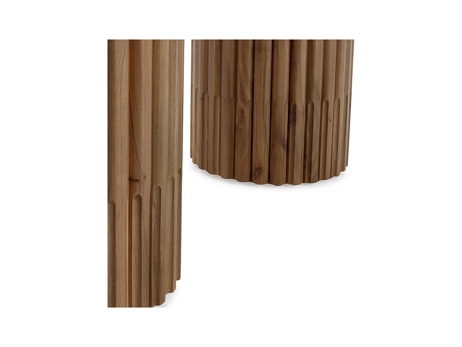 Table à café en bois de cèdre naturel style contemporain