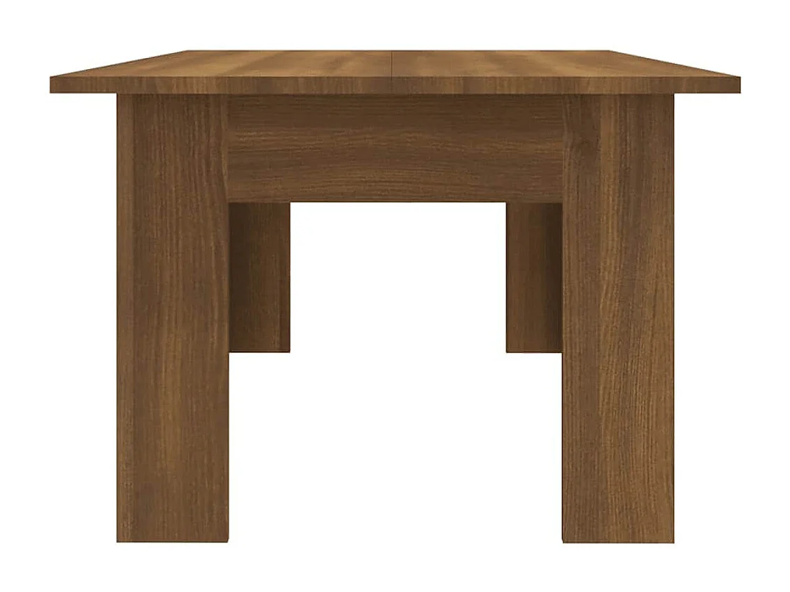 Table basse Chêne marron 100x60x42 cm Bois d'ingénierie