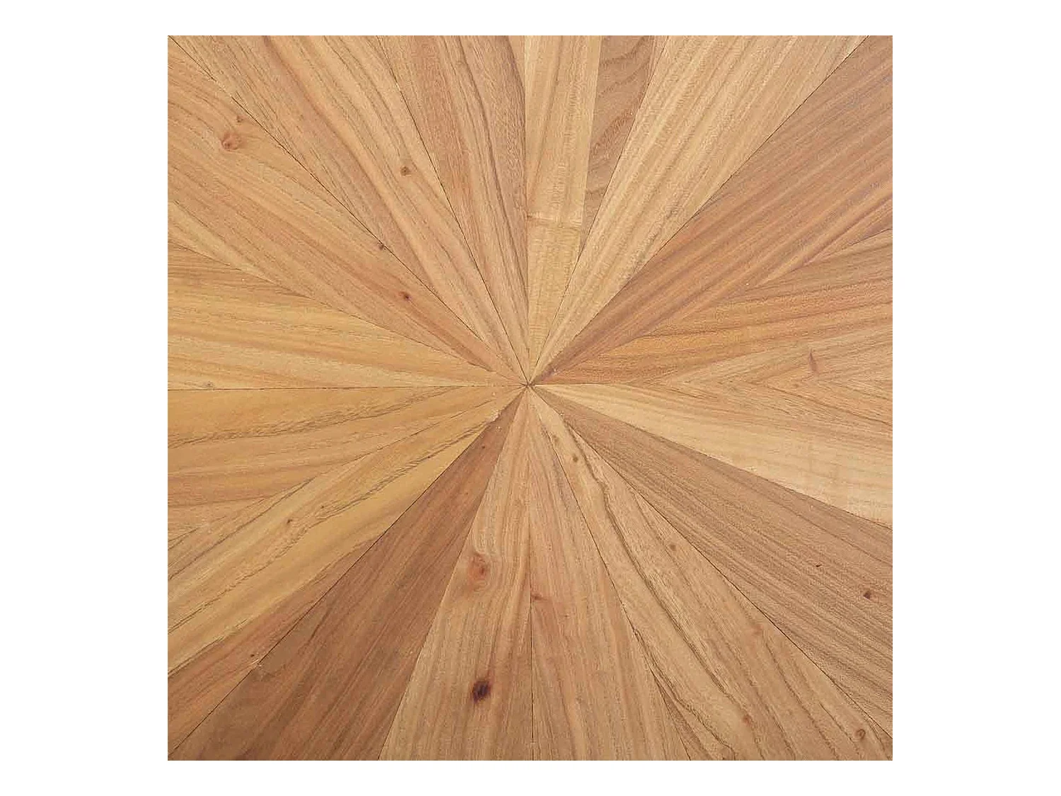 table dappoint carrée bois naturel et métal noir contemporain