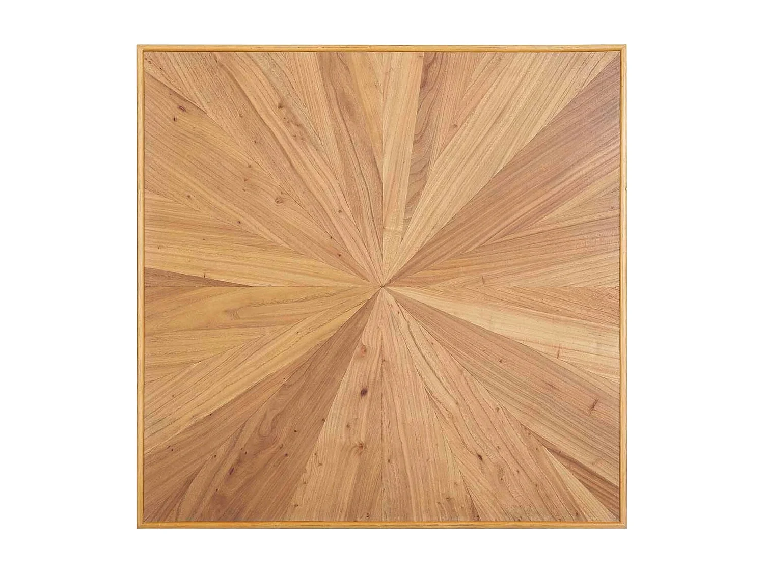 table dappoint carrée bois naturel et métal noir contemporain