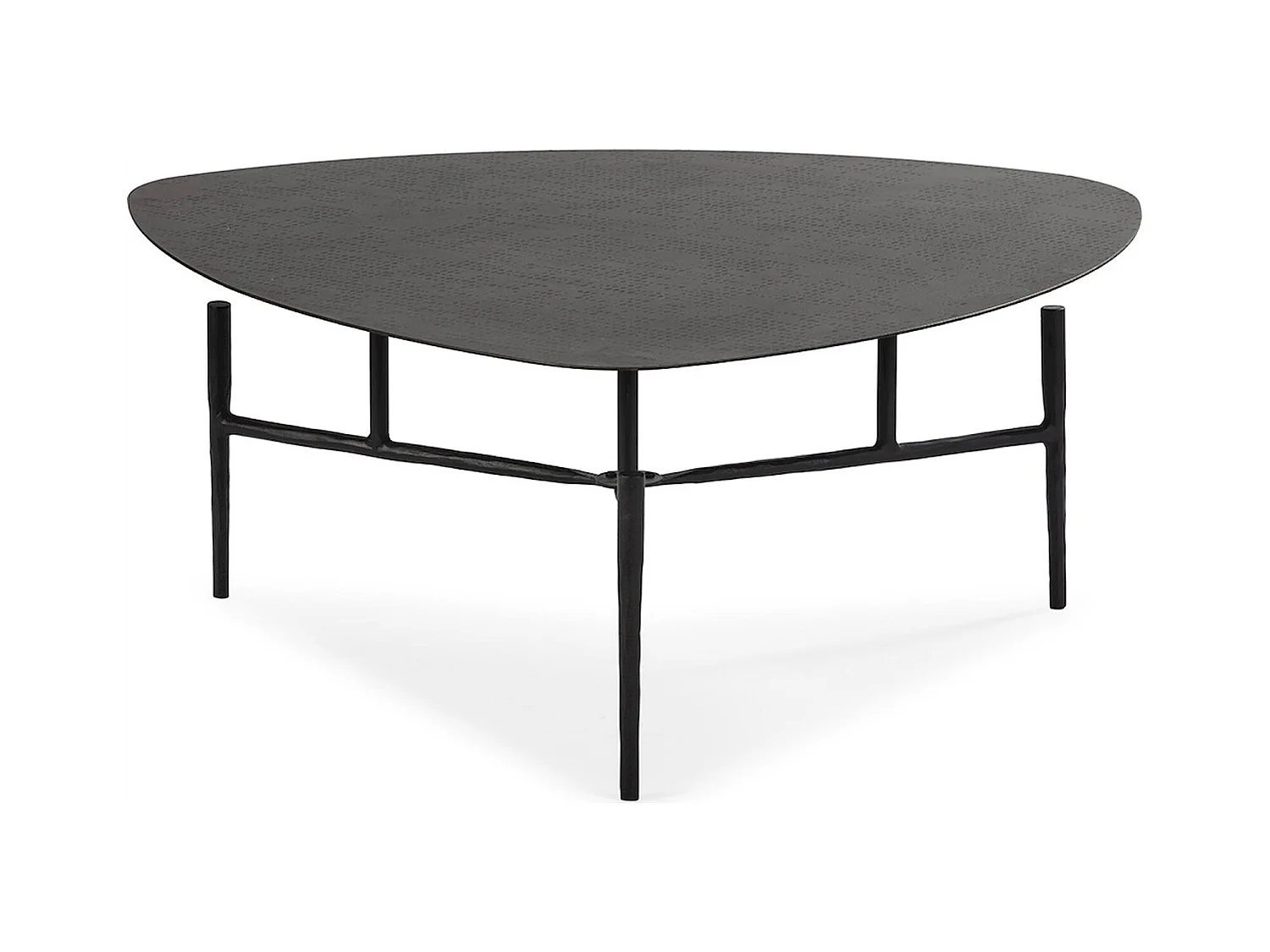 Table à café métal noir finition mate style industriel chic