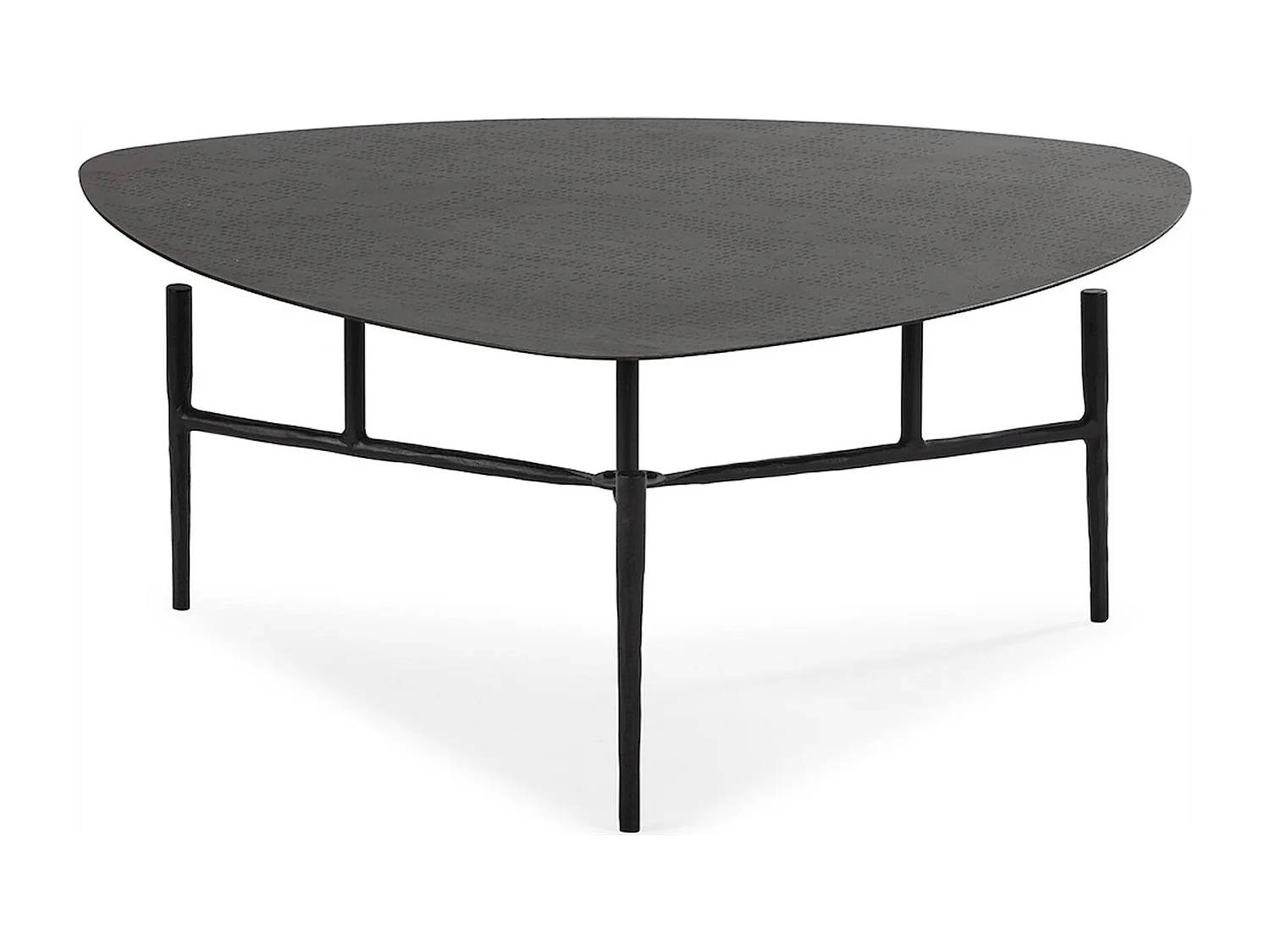 Table à café métal noir finition mate style industriel chic