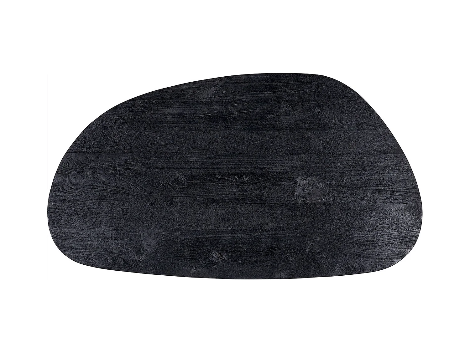 Table basse élégante en bois de manguier noir style contemporain