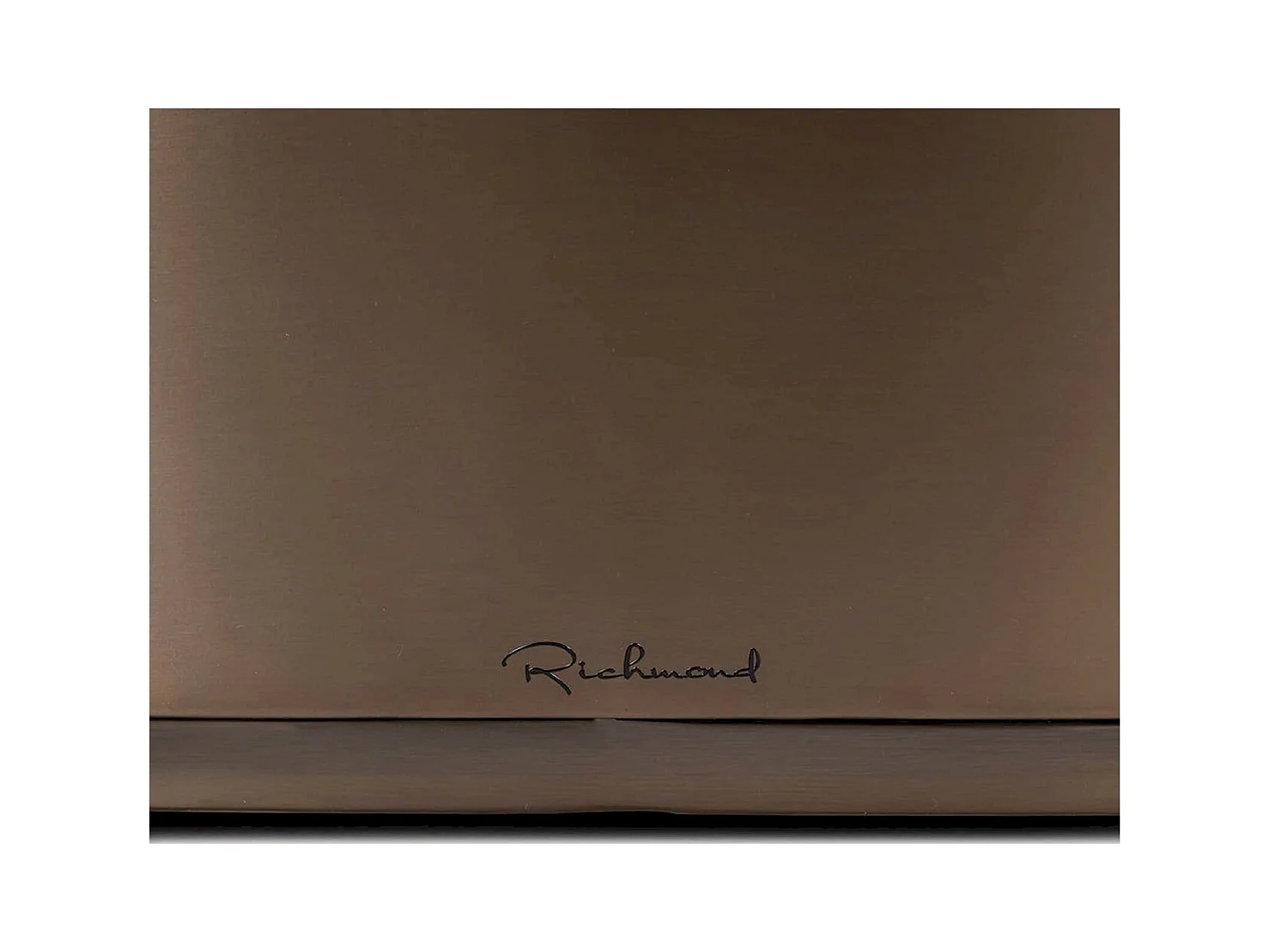 table basse ovale bronze effet marbre ambiance contemporaine