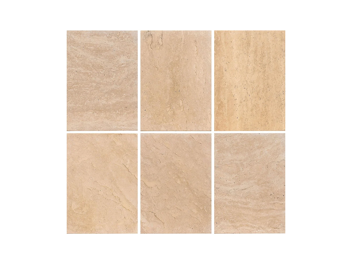 table basse ronde en travertin beige style contemporain