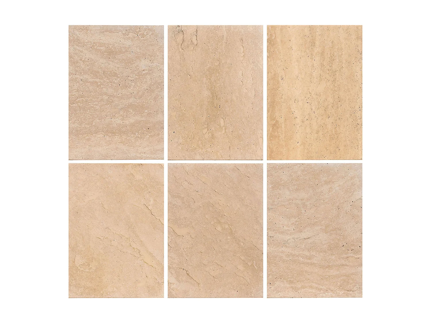 table basse ronde en travertin beige style contemporain