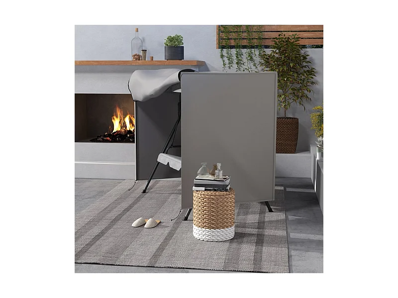 Housse de protection pour balançoire, imperméable, avec protection UV, polyester, gris (177x114x152 cm)