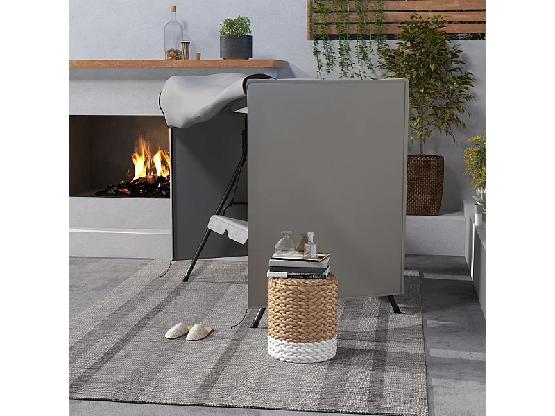 Housse de protection pour balançoire, imperméable, avec protection UV, polyester, gris (177x114x152 cm)