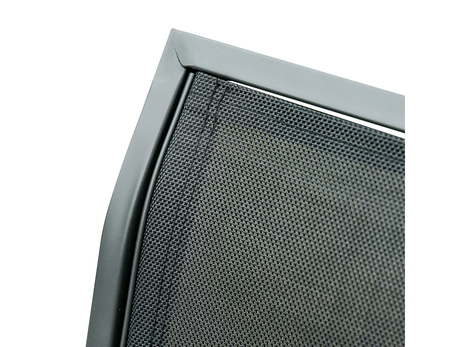 Banc balançoire 3 places, métal robuste, tissu maille respirante, noir (147x75x85cm)