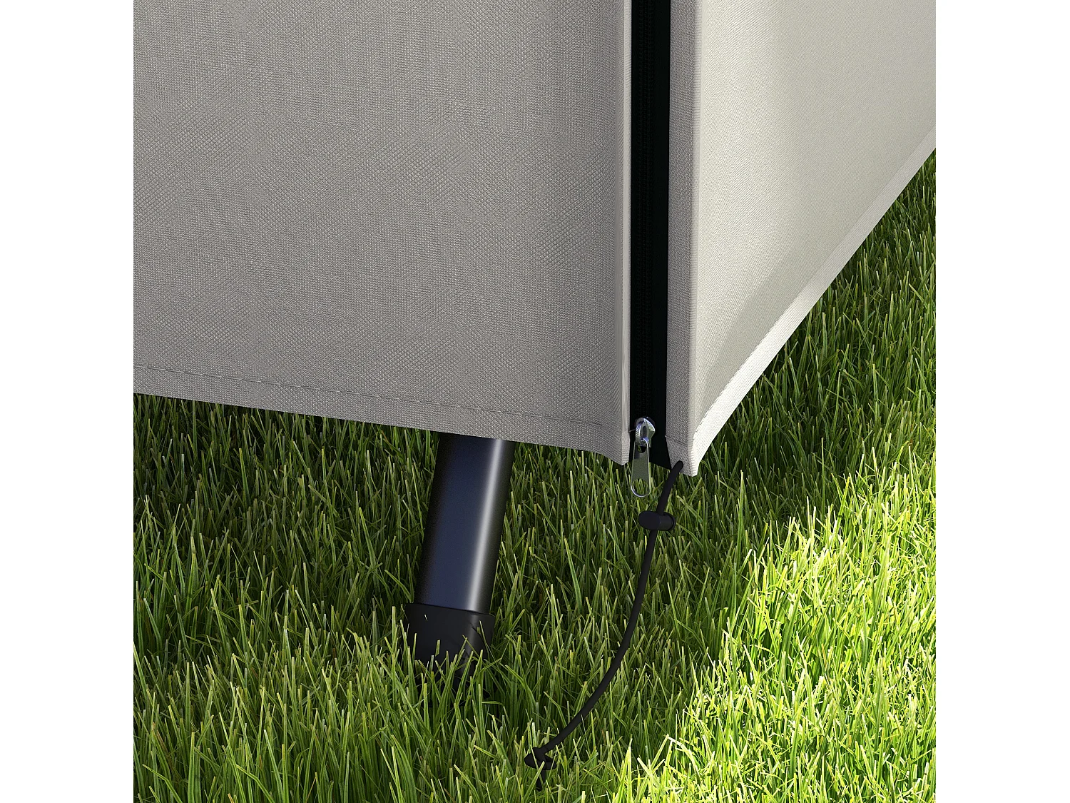 Housse de protection pour balançoire de jardin, Oxford, Gris (205x124x164 cm)