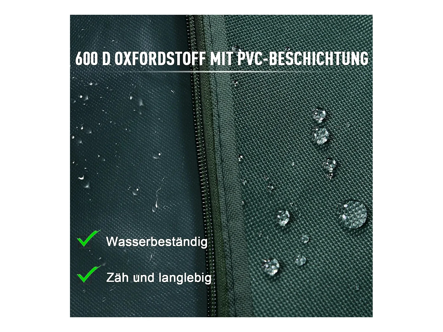 Housse de protection pour balancelle, résistante aux intempéries, en polyester, vert (177x114x152 cm)