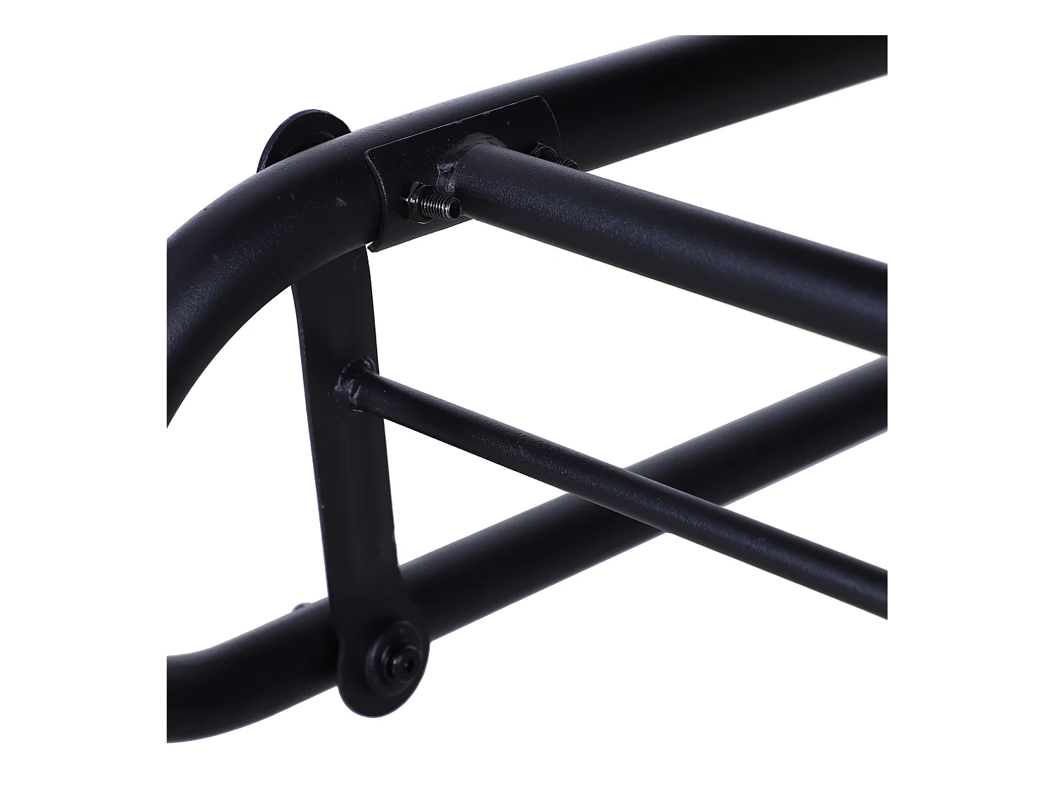 Banc balançoire 2 places en polyrattan, design élégant, noir (120x76x90cm)