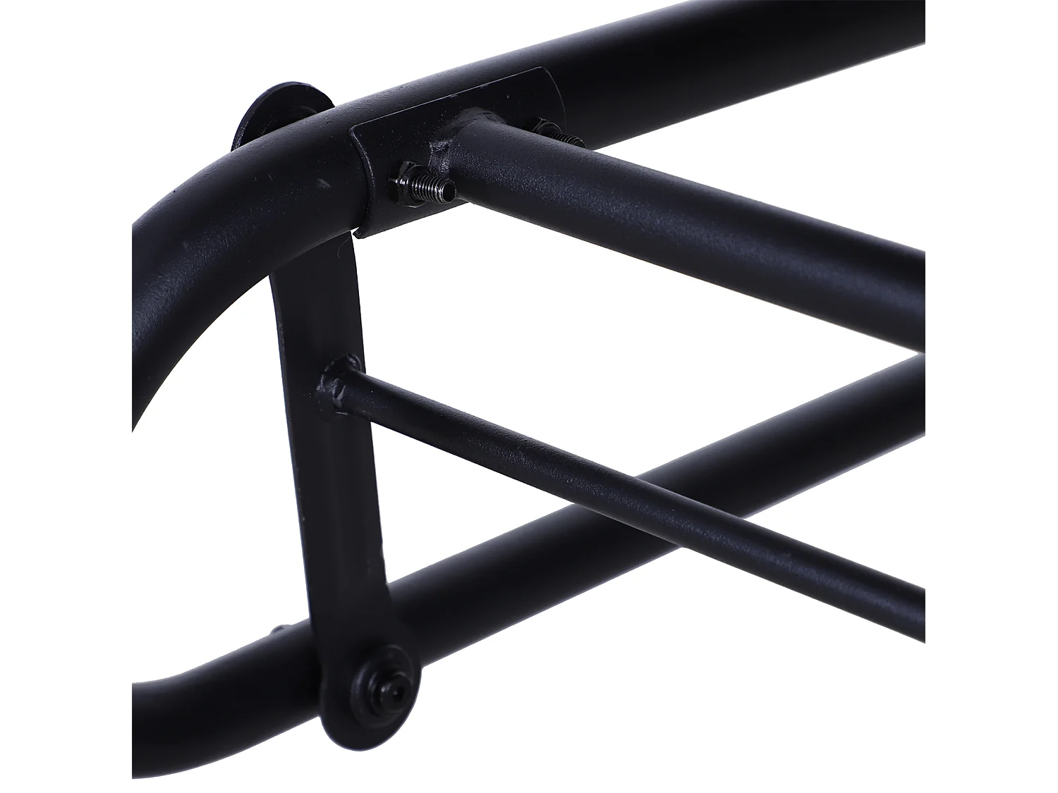 Banc balançoire 2 places en polyrattan, design élégant, noir (120x76x90cm)