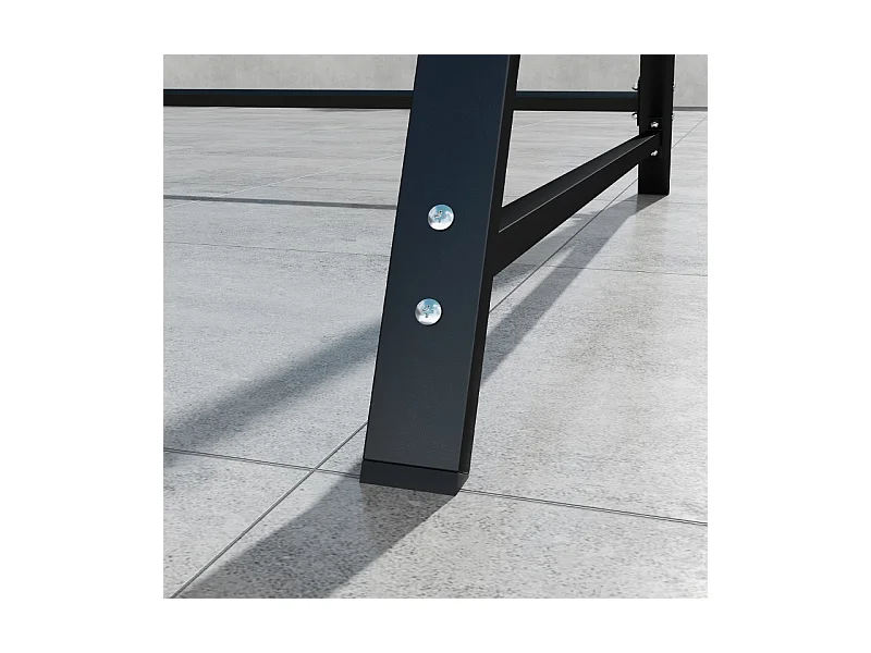 Banc balancelle 2 places avec toit réglable, chaise longue de jardin, métal, polyester, noir (142x112x162 cm)