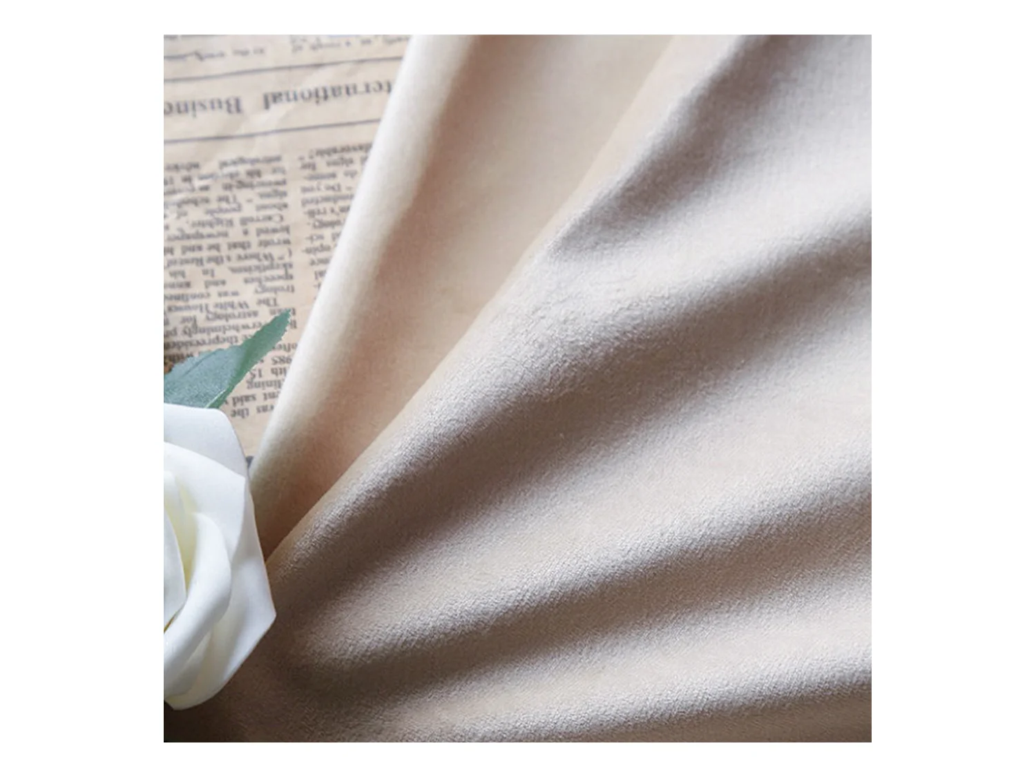 Lit tapissé multifonction 140x200cm avec sommier, velours beige, canapé convertible (206x148x62.5cm)