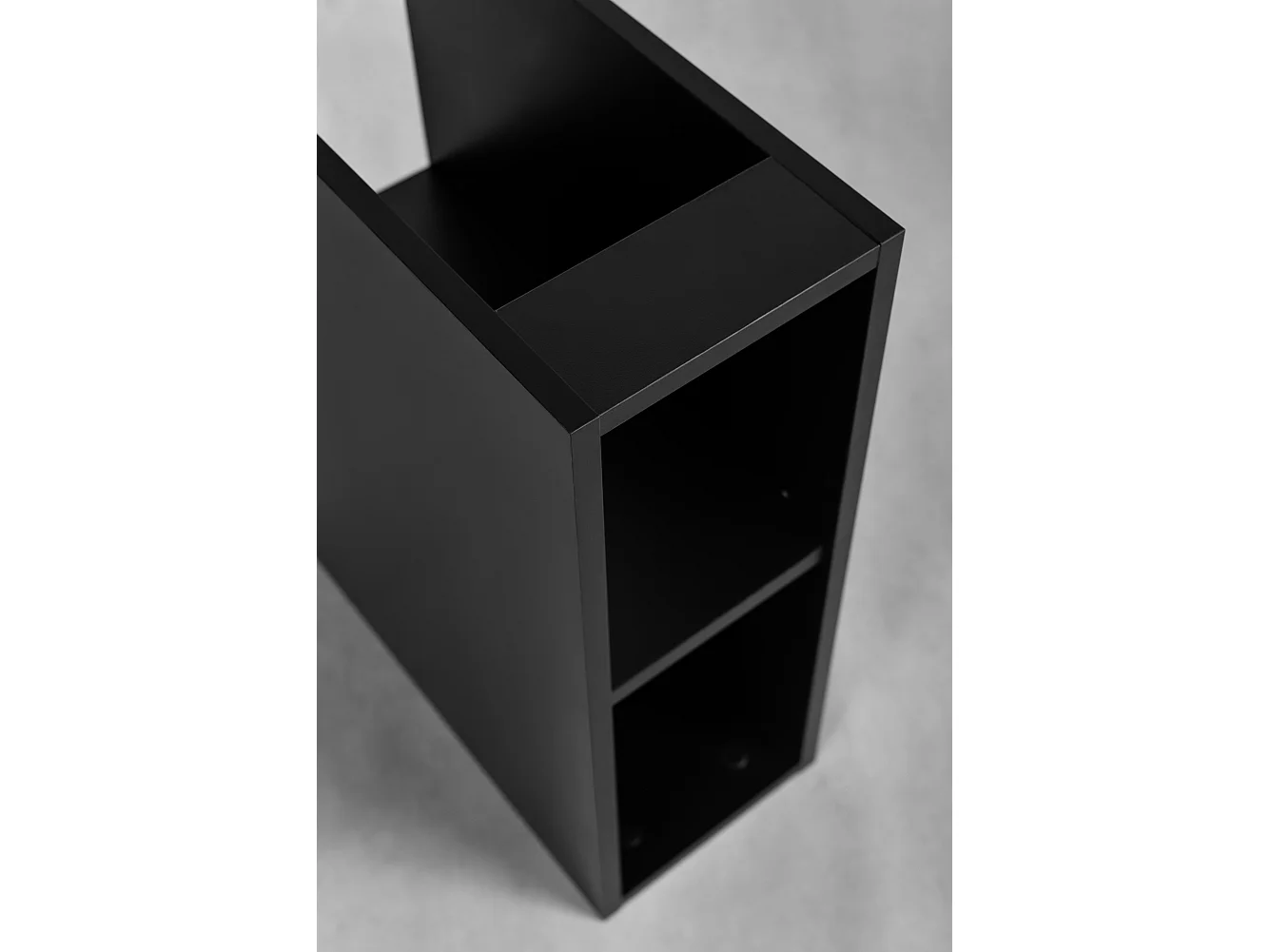 Meuble de salle de bain 20 cm noir