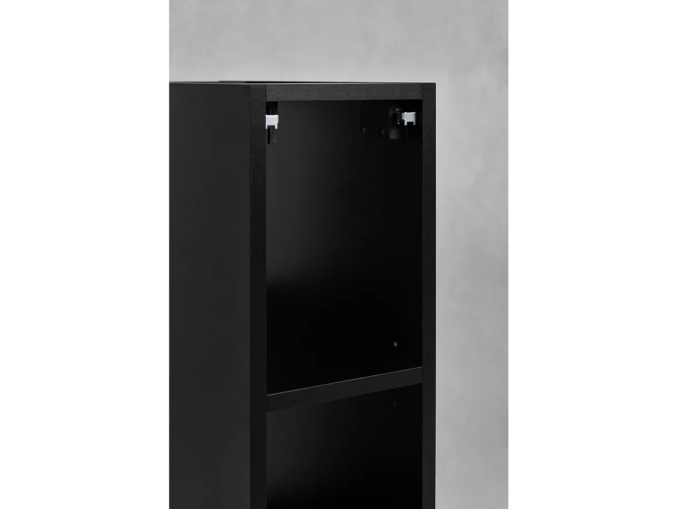 Meuble de salle de bain 20 cm noir