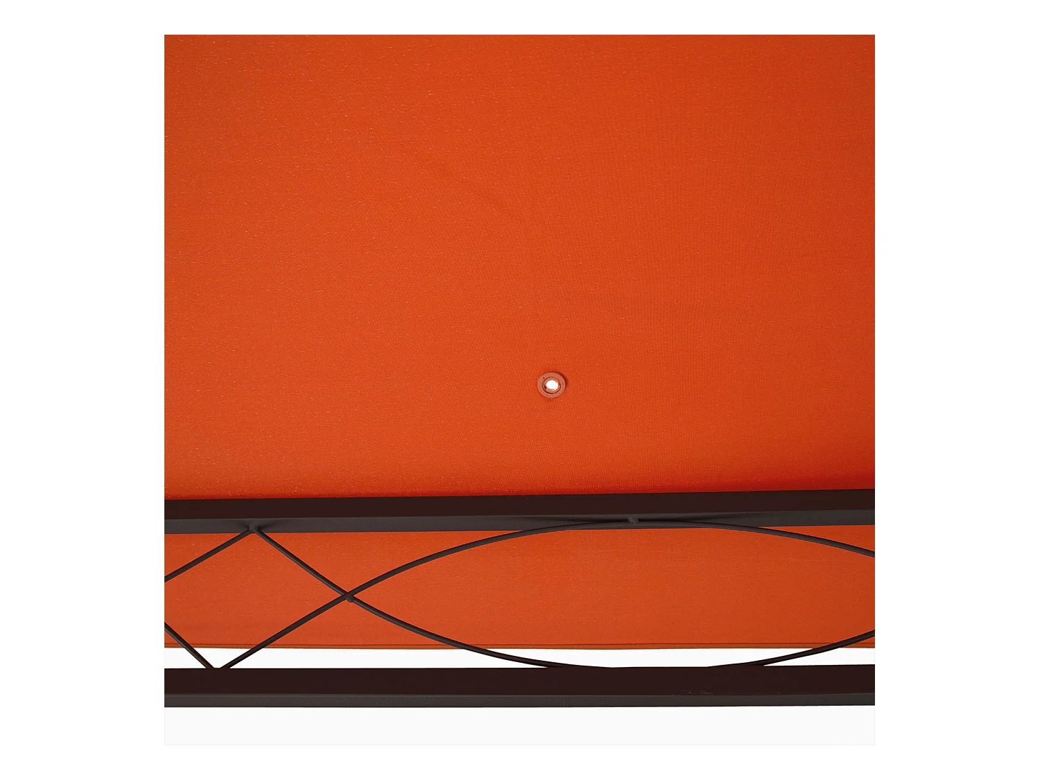 Toit de remplacement pour pavillon, protection solaire en polyester, orange (298x295 cm)