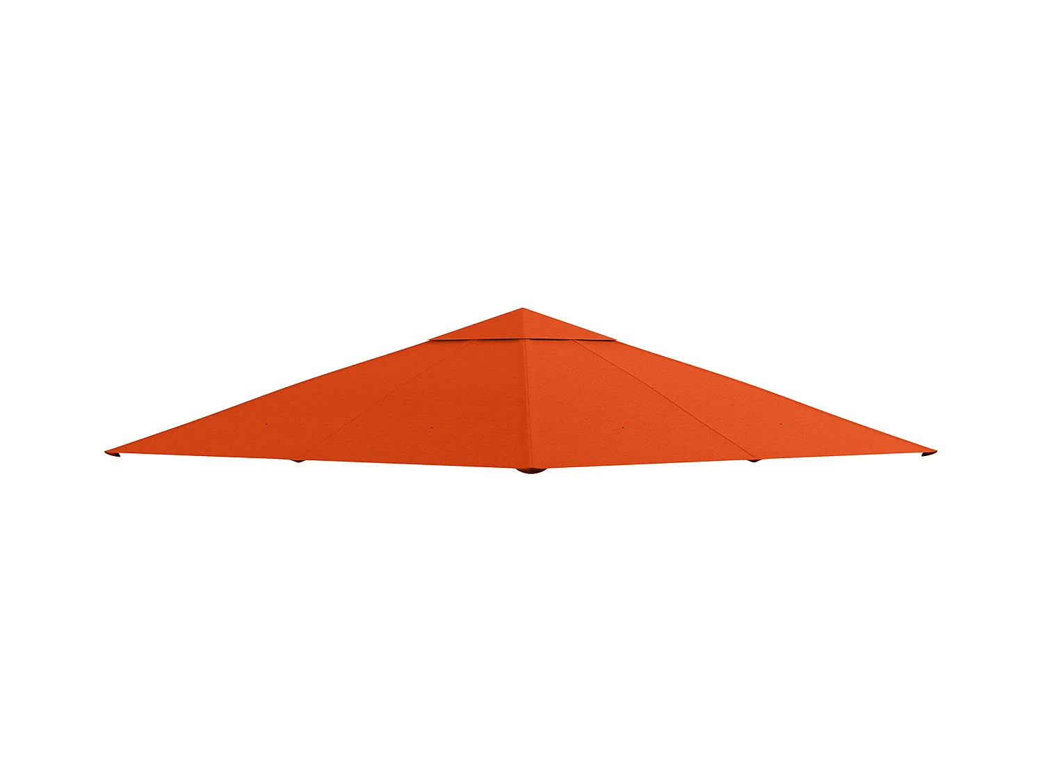 Toit de remplacement pour pavillon, protection solaire en polyester, orange (298x295 cm)