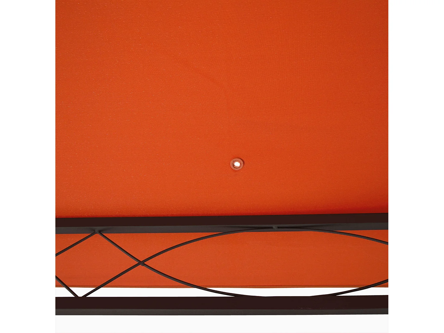 Toit de remplacement pour pavillon, protection solaire en polyester, orange (298x295 cm)