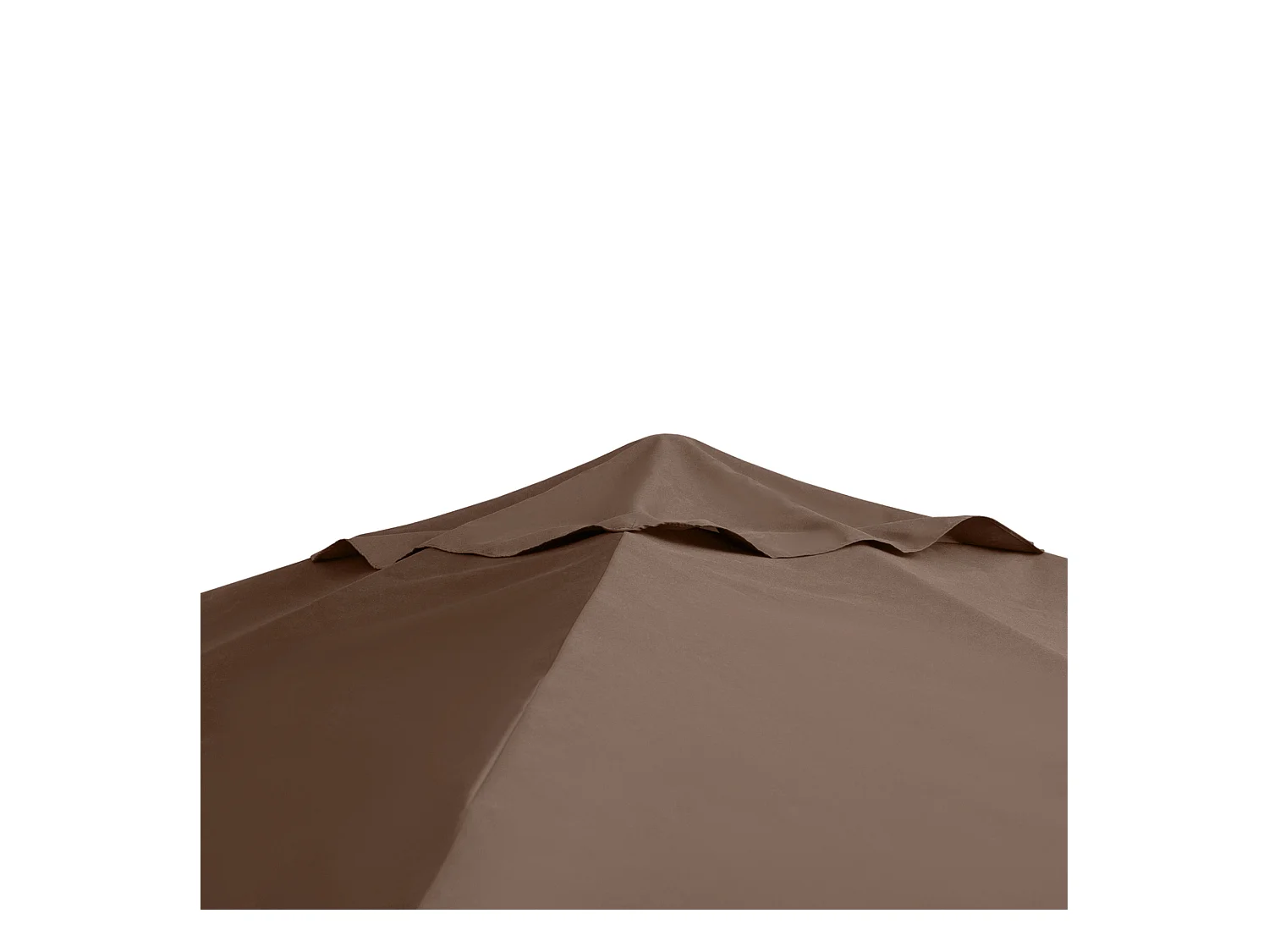 Toit de remplacement pour pavillon, protection solaire en polyester, couleur café (2,93x2,93m)