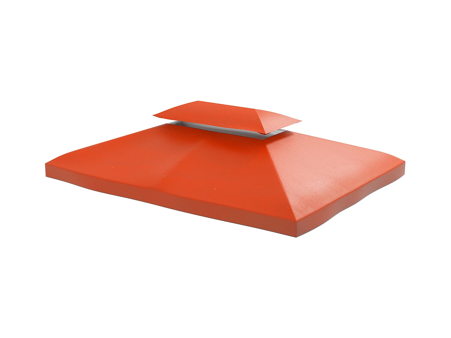 Toit de pavillon de remplacement 3x4m, polyester, rouge rouille (300x400x20 cm)