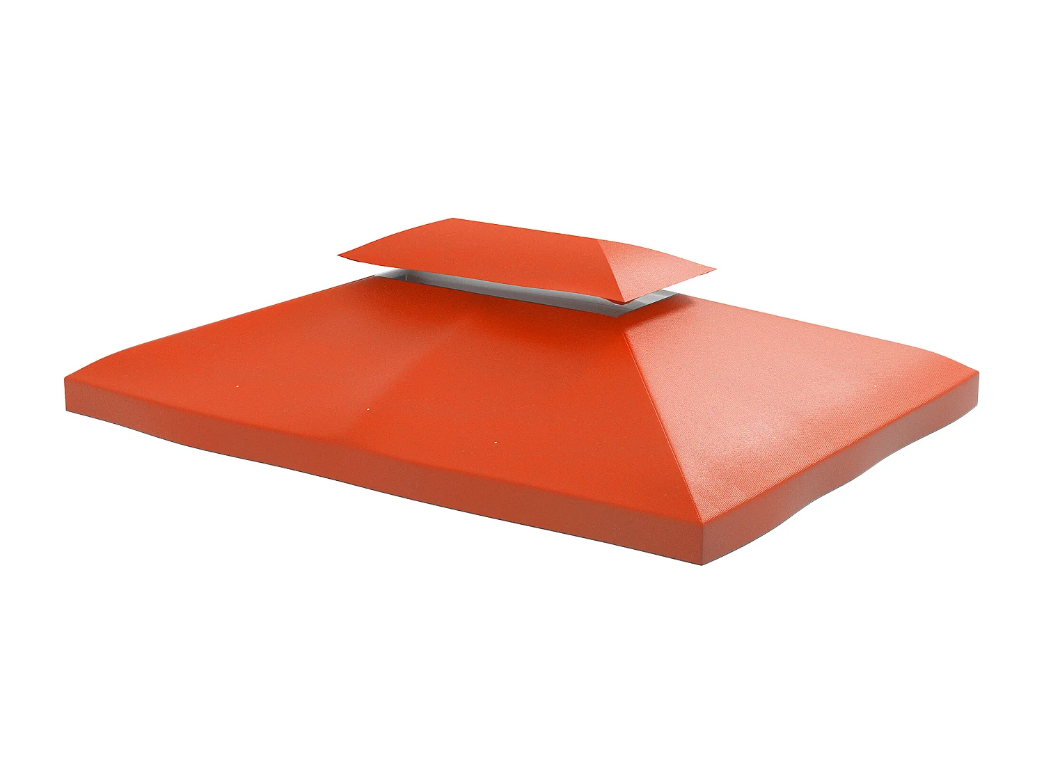 Toit de pavillon de remplacement 3x4m, polyester, rouge rouille (300x400x20 cm)