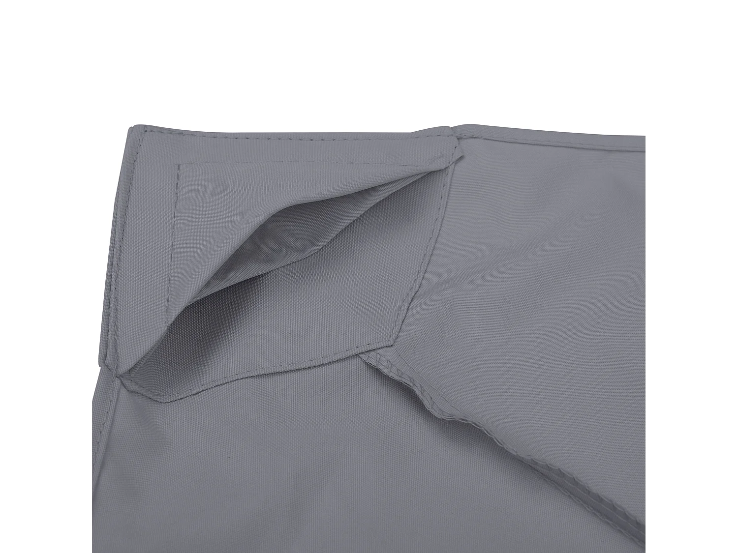 Toit de remplacement pour pavillon métallique 3x3m, en polyester, étanche, gris foncé (300x300x18 cm)