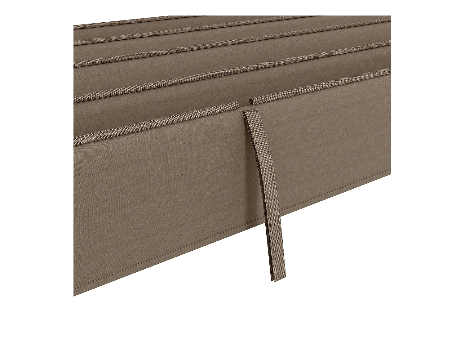 Toit de remplacement pour pergola, polyester, café (286x245x23 cm)