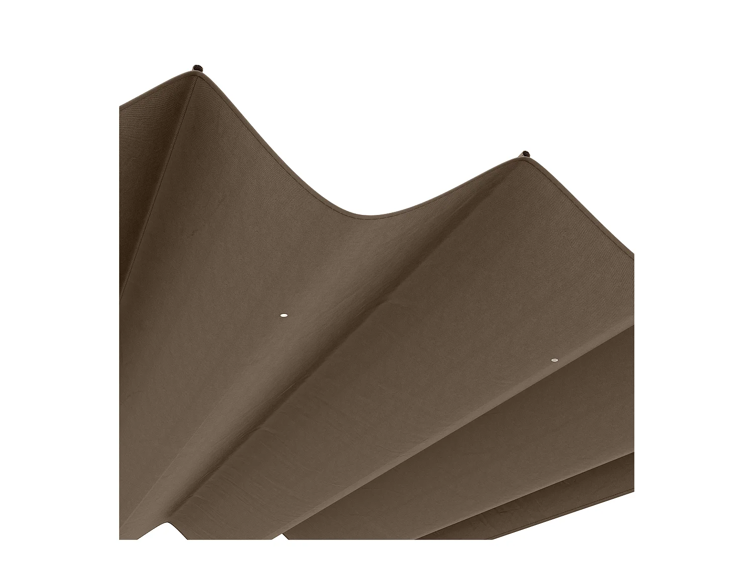 Toit de remplacement pour pergola, polyester, café (286x245x23 cm)