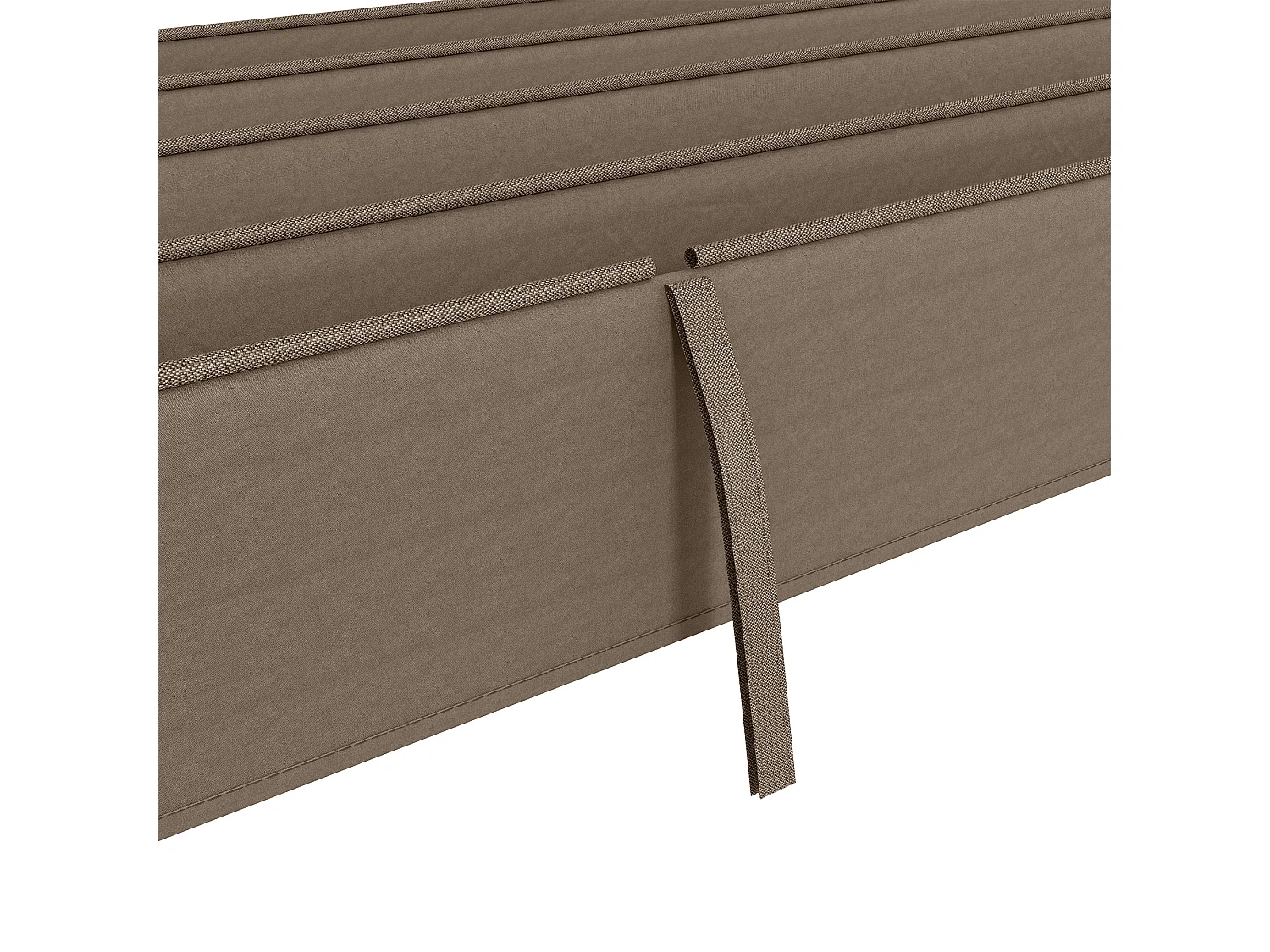 Toit de remplacement pour pergola, polyester, café (286x245x23 cm)